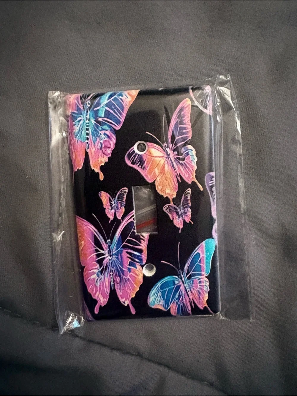 Multi-color light switch cover plate